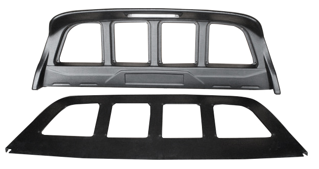 GUARD FRAME FOR OVER RAIL TRIM  (AERO TYPE ) MAT BLACK (RBS)